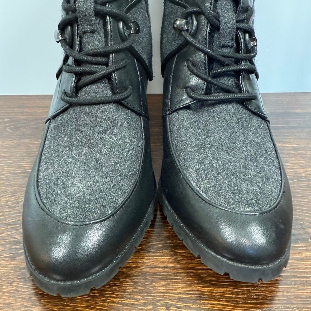 ANTONIO MELANI Grayciee Lace Up Heeled Boot Size 8.5 - Picture 3 of 12